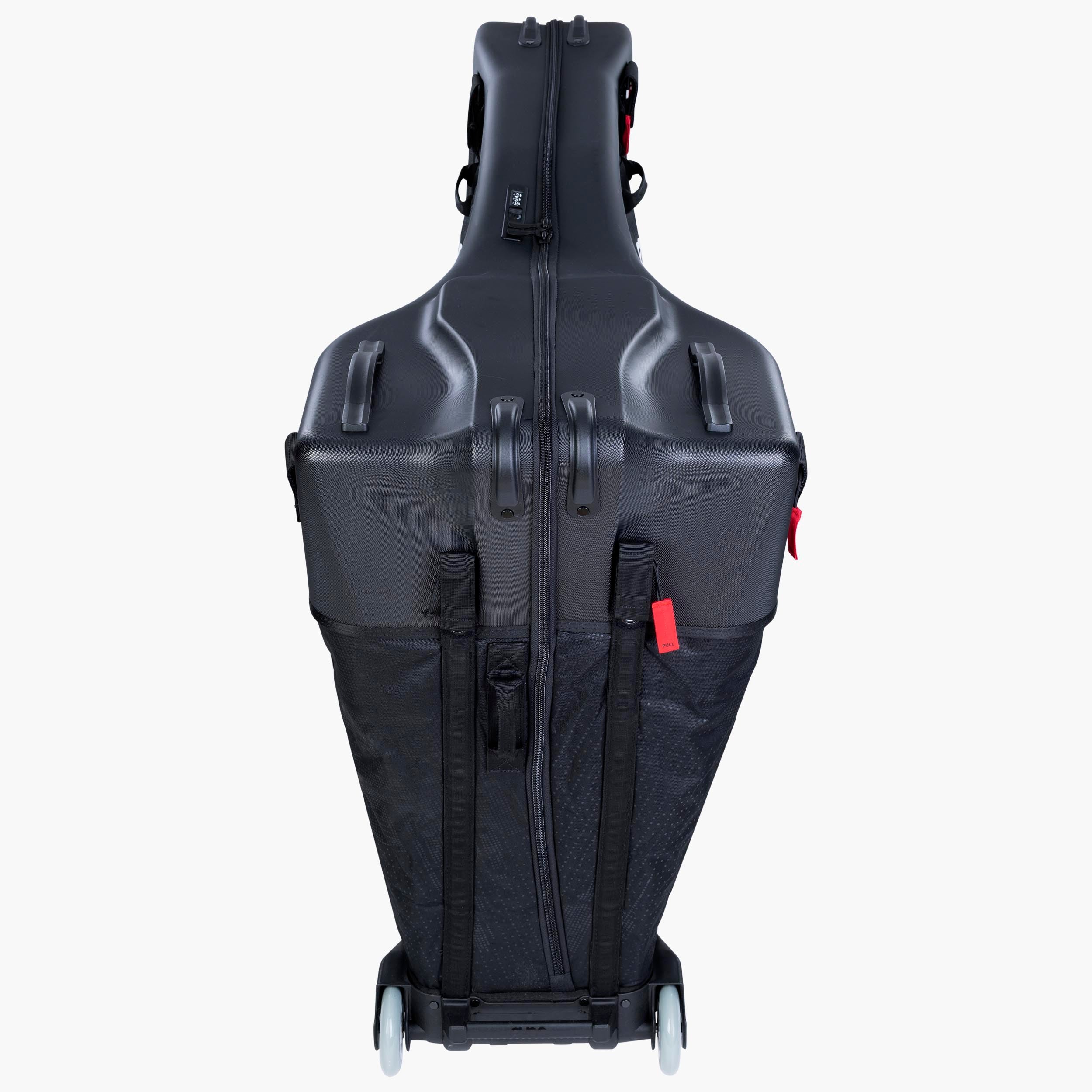 A picture of the Evoc Pro Bike Bag from underneath