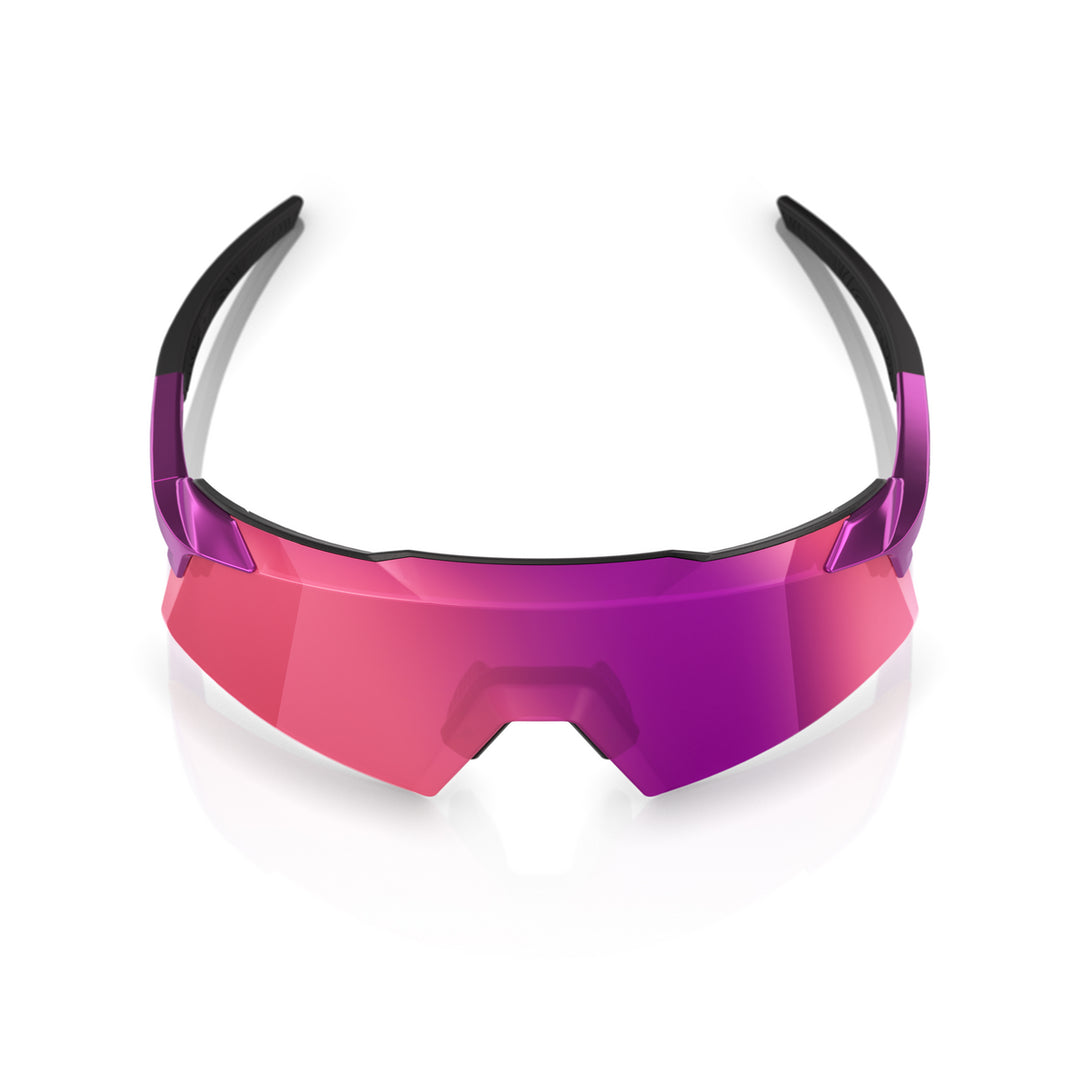 A picture of the 100% Aerocraft Cycling Sunglasses Gloss Purple Chrome/Purple Mirror