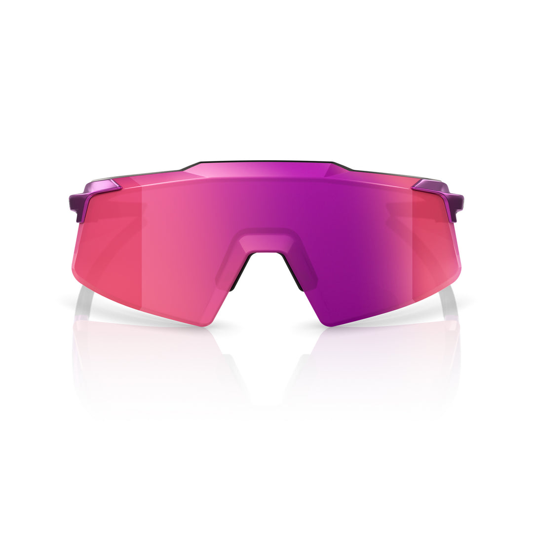 A picture of the 100% Aerocraft Cycling Sunglasses Gloss Purple Chrome/Purple Mirror