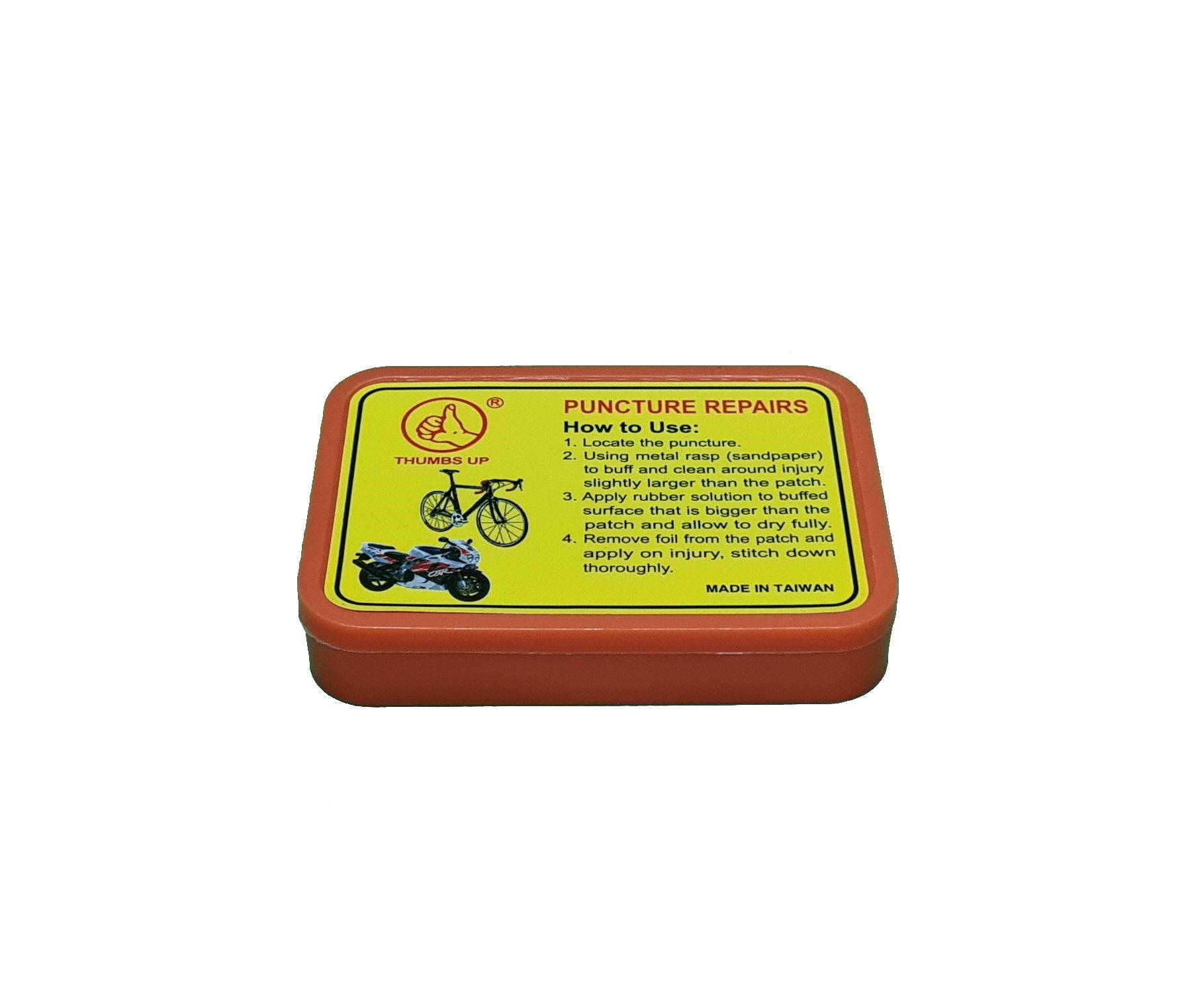 Puncture Repair Kit to repair bicycle inner tube