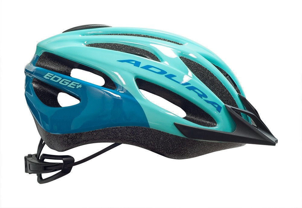 Sea green dark green Adura Edge Helmet on a white background