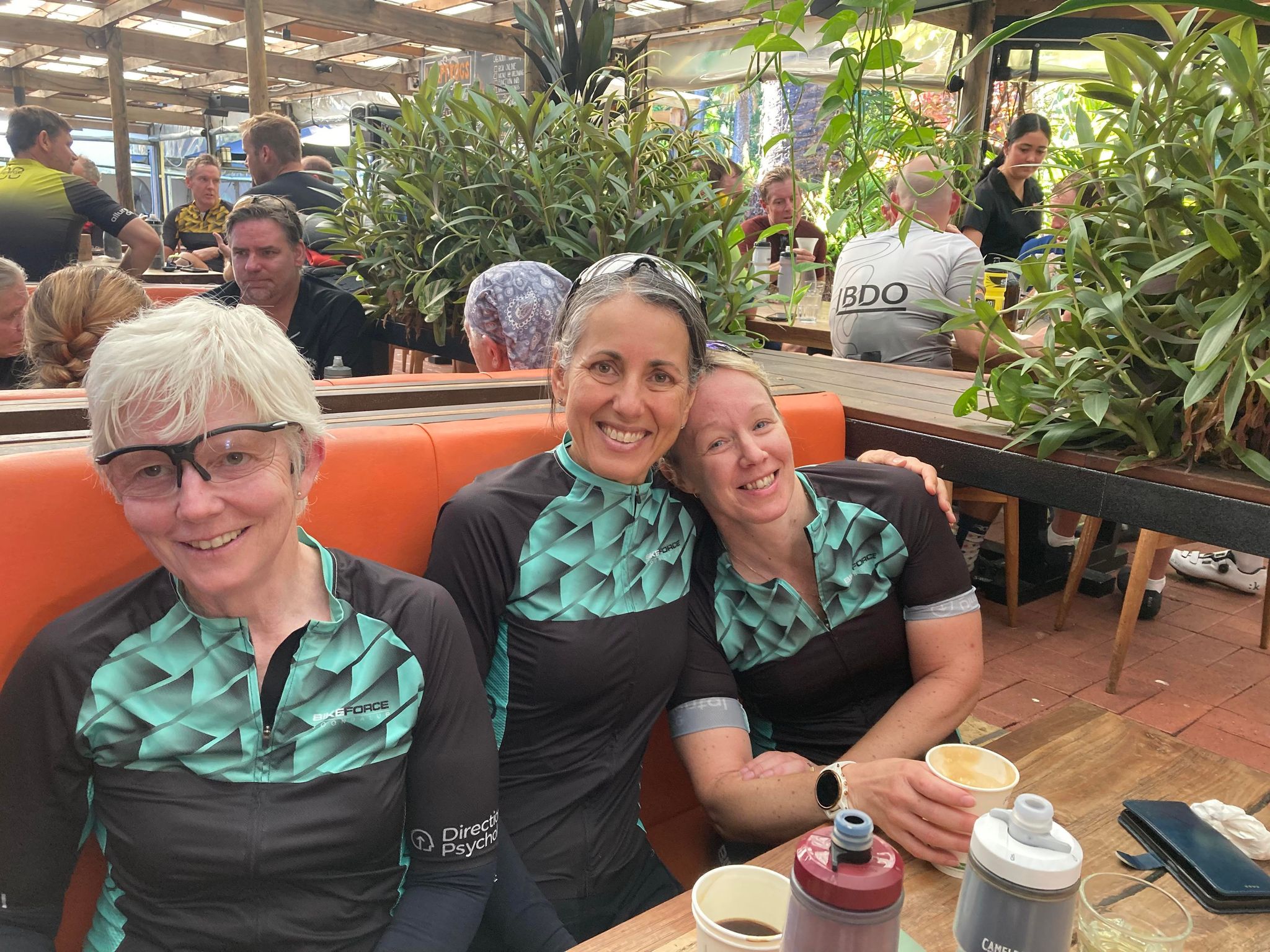 Ladies after the Saturday Morning Rides