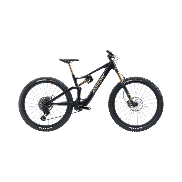 Amflow electric mountain bike with Maxxis tyres on a transparent background