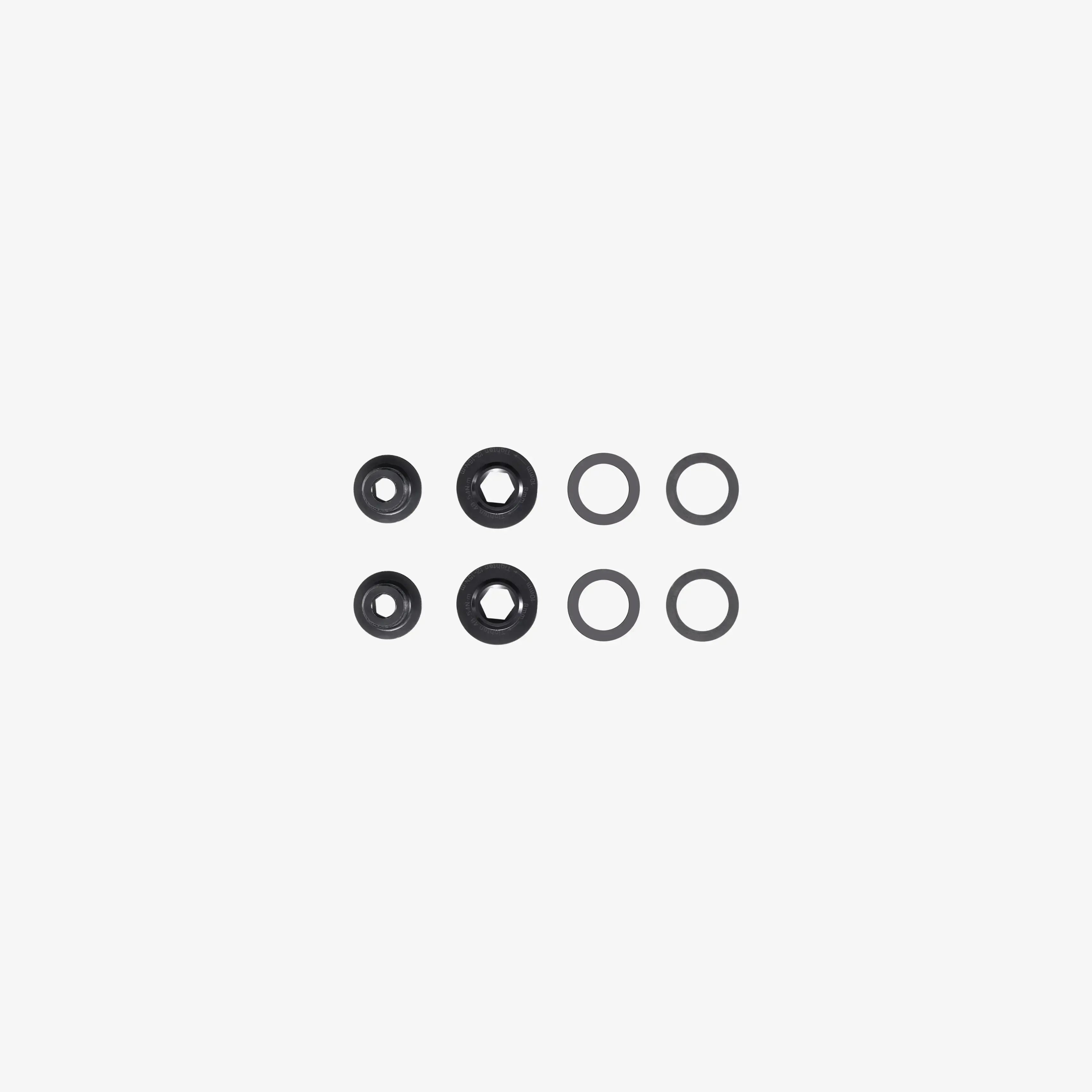 Crank bolt kit for Avinox bicycle cranksets on a white background