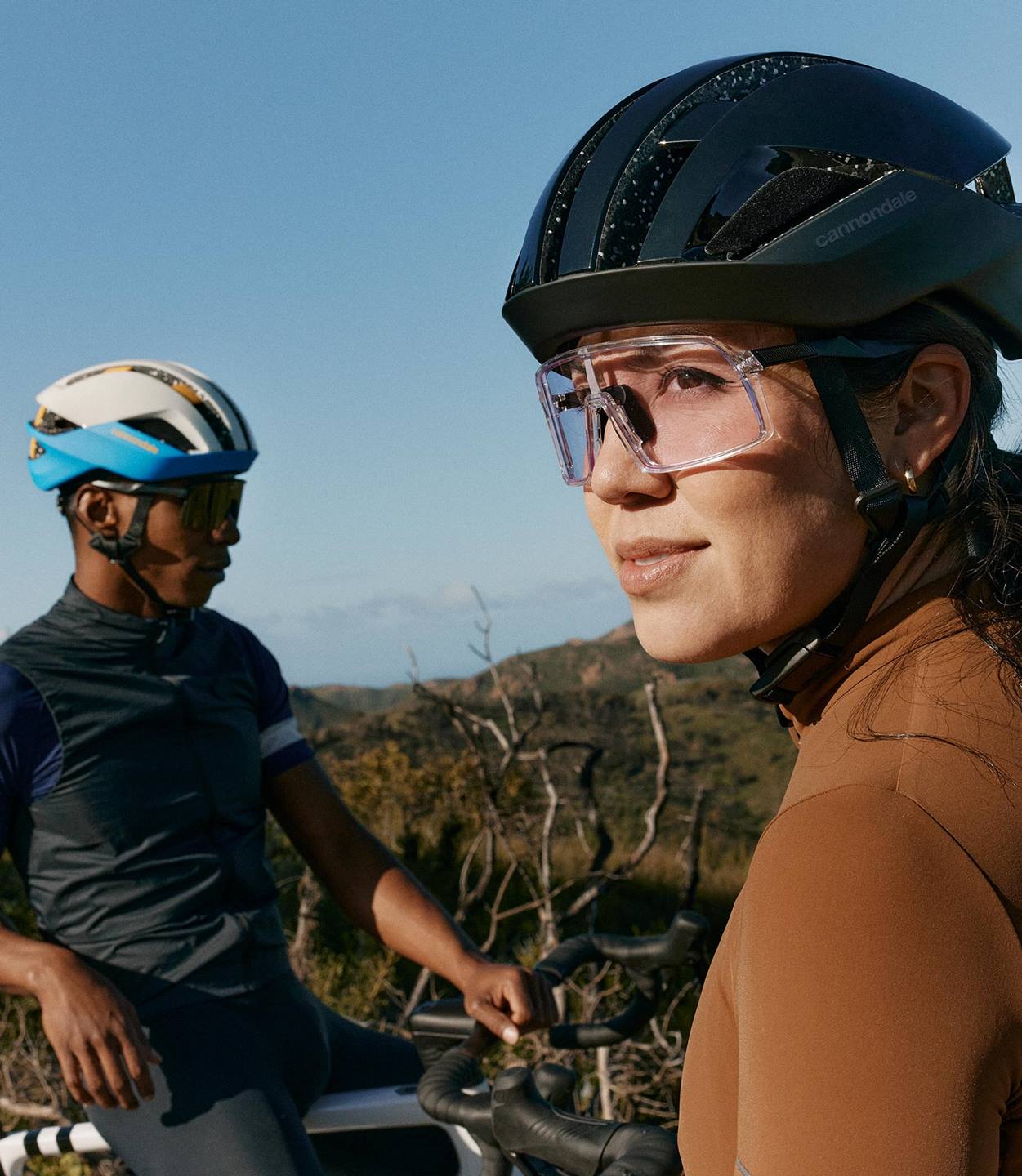 A picture of road cyclists on Cannondale road bikes