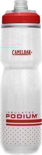 A picture of the Fiery Red Camelbak Podium Chill Bottle
