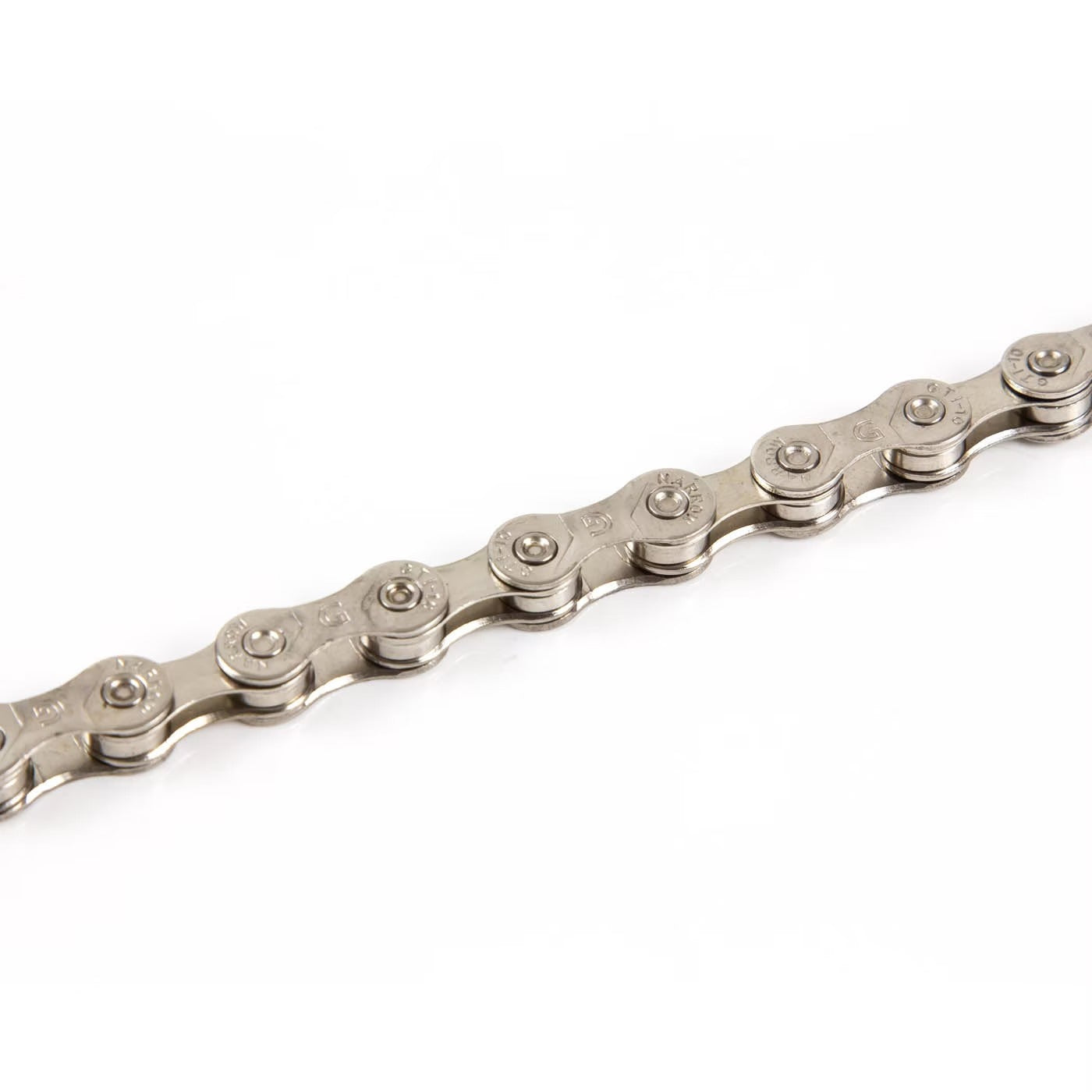 Bicycle chain on a white background