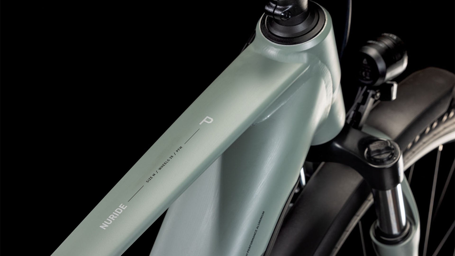A picture of the top tube on the Cube Nuride Hybrid Performance 500 Allroad E-Bike