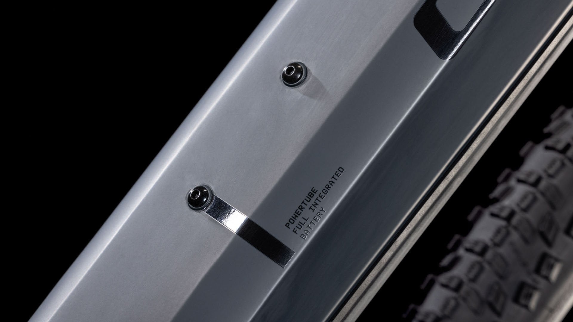 A close up picture of the battery of the Cube Reaction Hybrid Performance 500 Electric Hardtail Bike