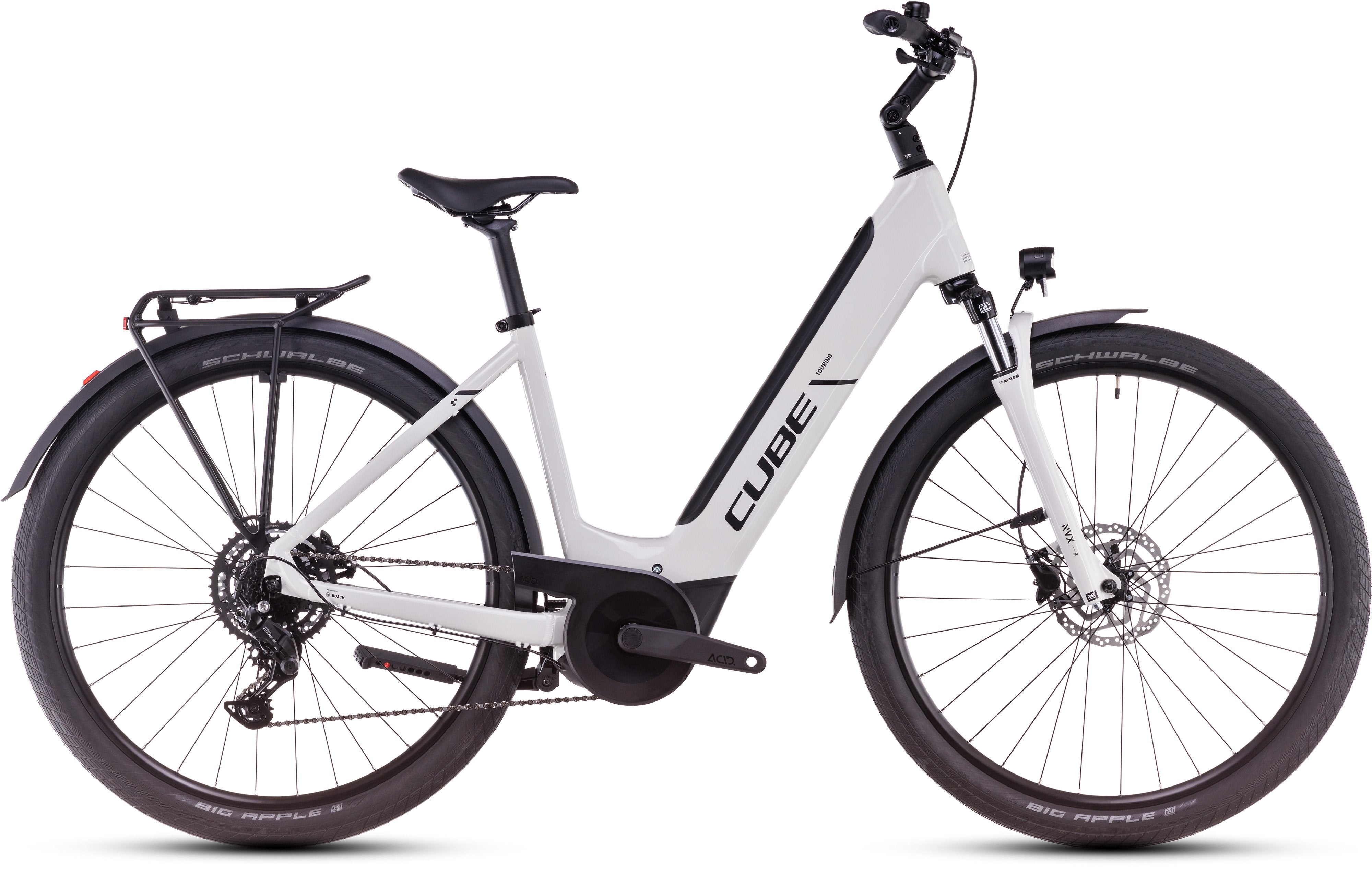 A picture Cube Touring Hybrid One 500 Easy Entry Grey Black Electric Bike