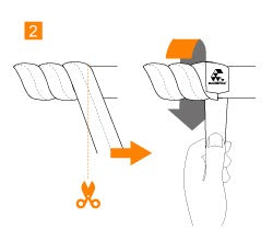 Diagram on how to install bar tape on a road bike