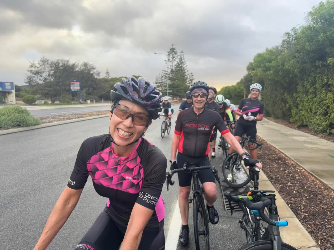 Cyclists during the Saturday Morning Rides