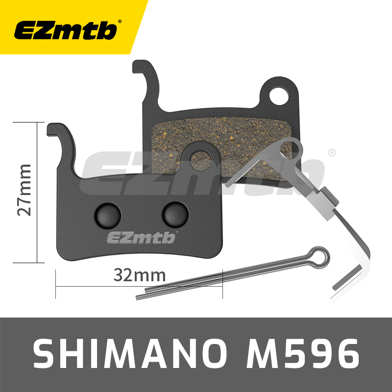 A picture of the EZMTB Semi Metal Brake Pads Shimano M596 Compatible