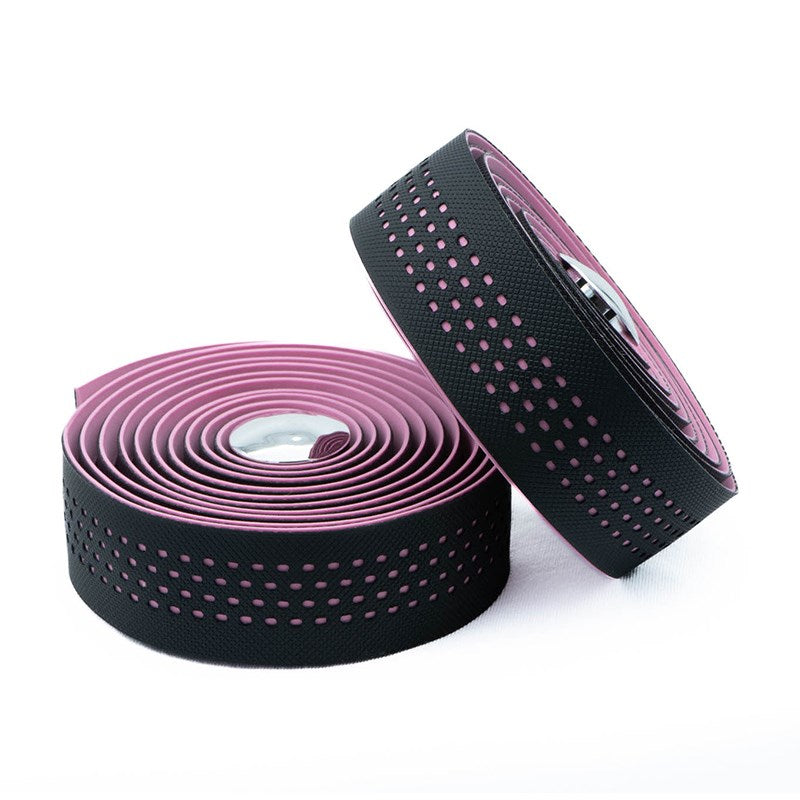 A picture of the black pink Endzone Velo Microfibre Bartape