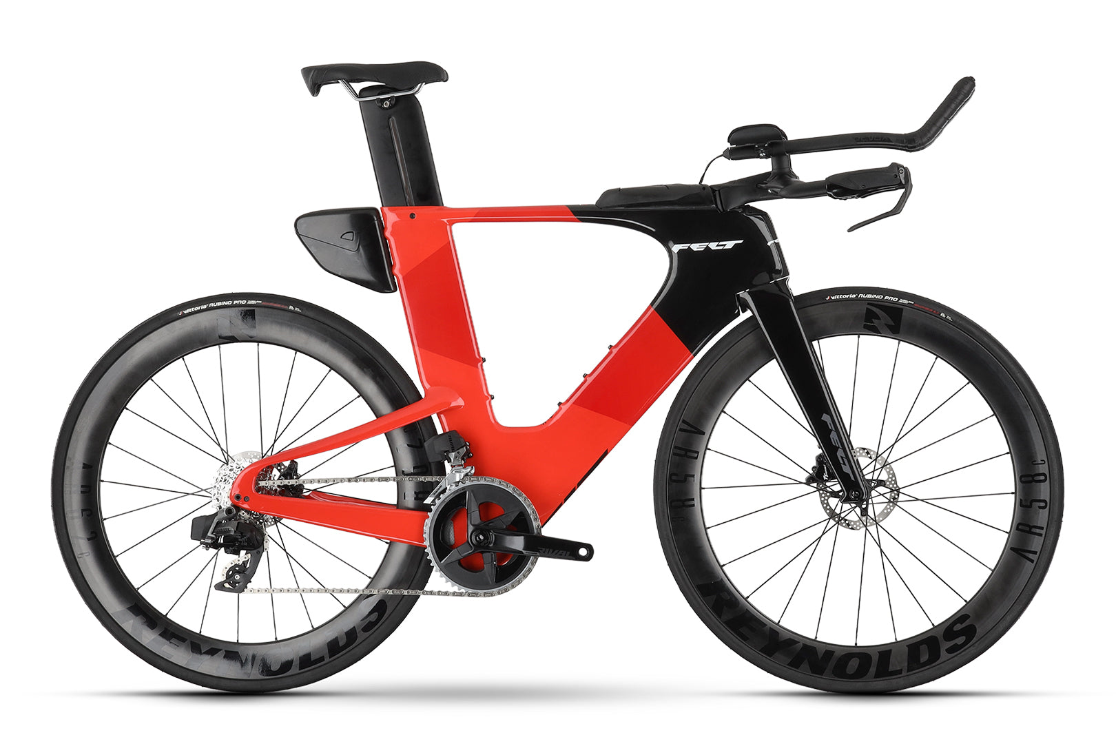 A picture of the Felt IAx Advanced Rival eTap AXS Tri Bike
