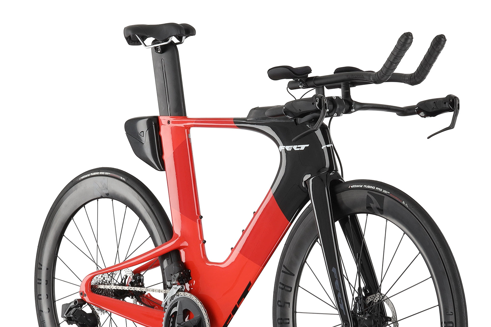 A picture of the Felt IAx Advanced Rival eTap AXS Tri Bike