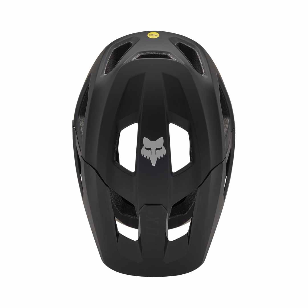 A picture of the black Fox Mainframe Helmet