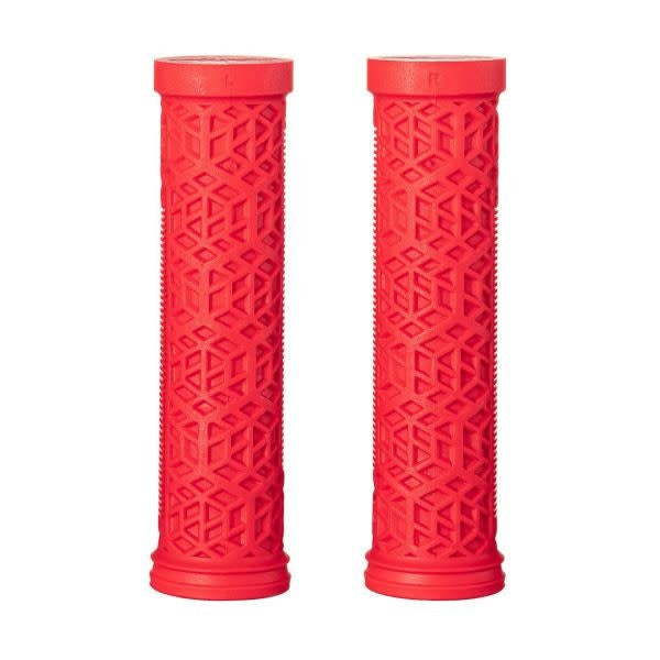 A picture of the red Funn Hilt ES Bicycle Grip