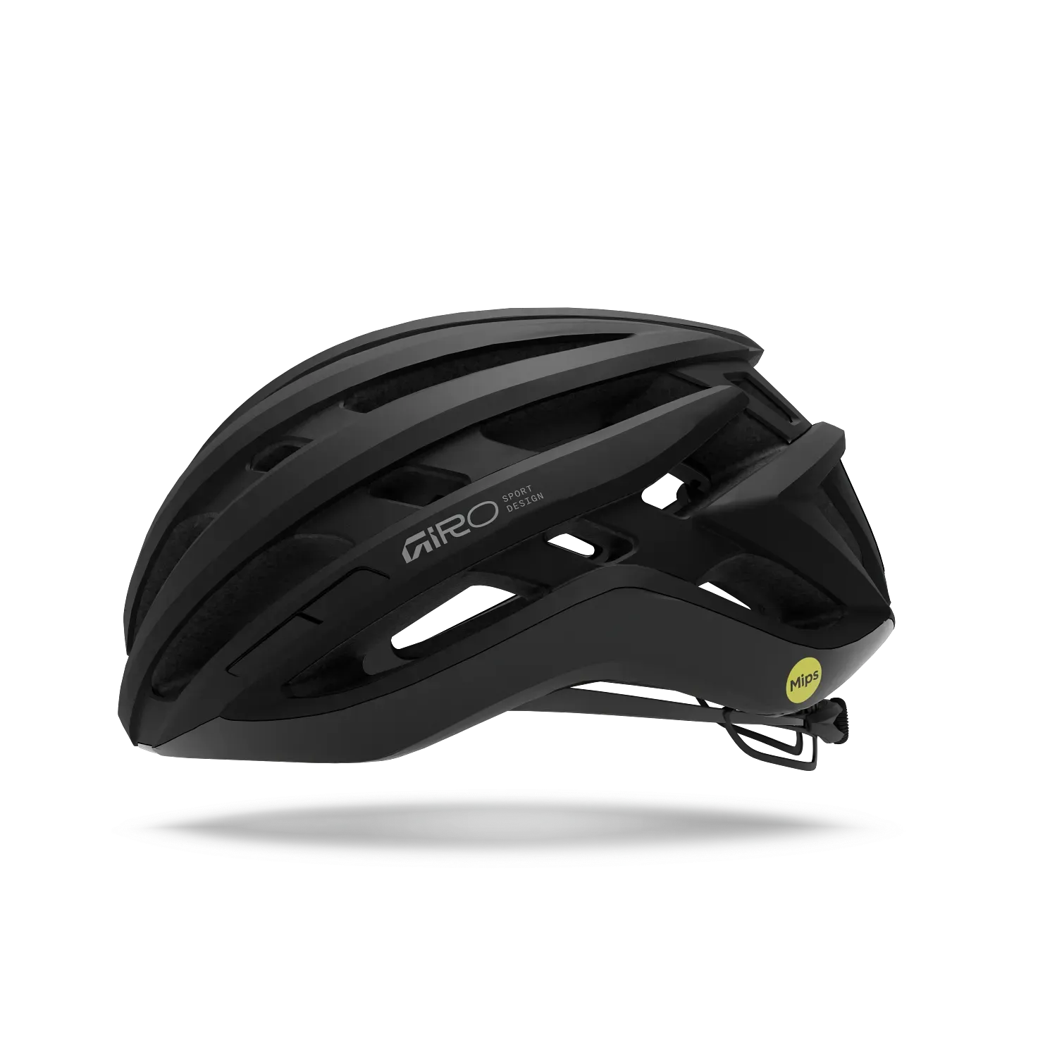 Black Giro helmet on a white background