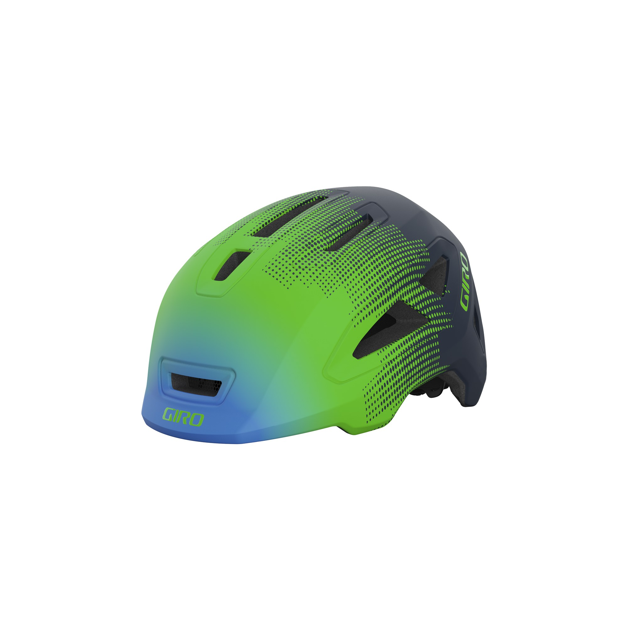 A picture of the blue green Giro Scamp II Kids Helmet