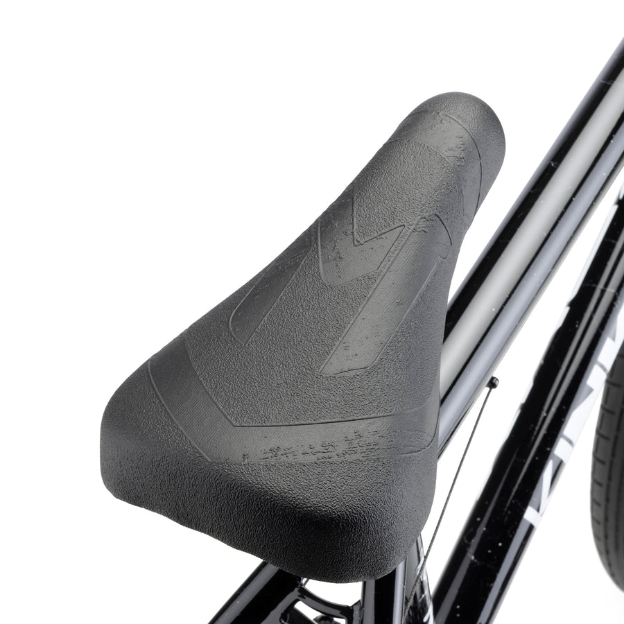 A picture of the saddle on the Kink Curb BMX Bike