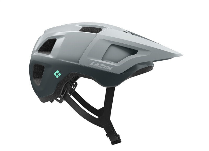 A picture of the grey Lazer Lupo Kineticore MTB Helmet
