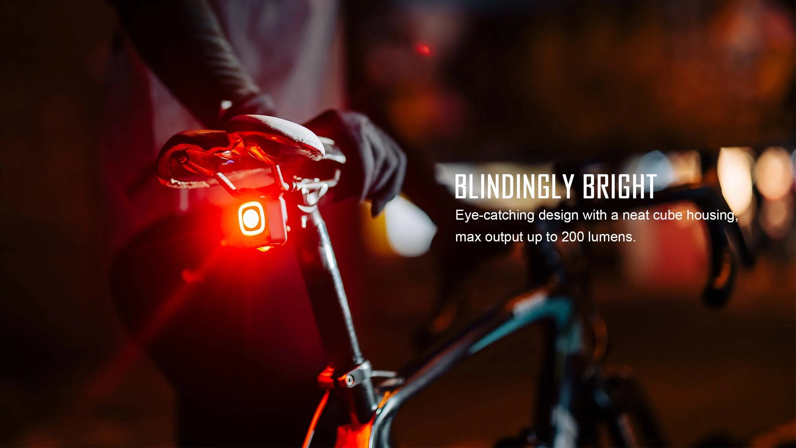 A picture of the Magicshine SeeMee 200 Rear Light at full brightness