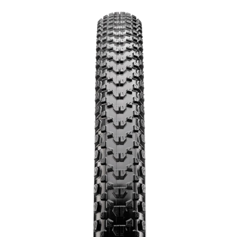Tyre with tread pattern on a white background