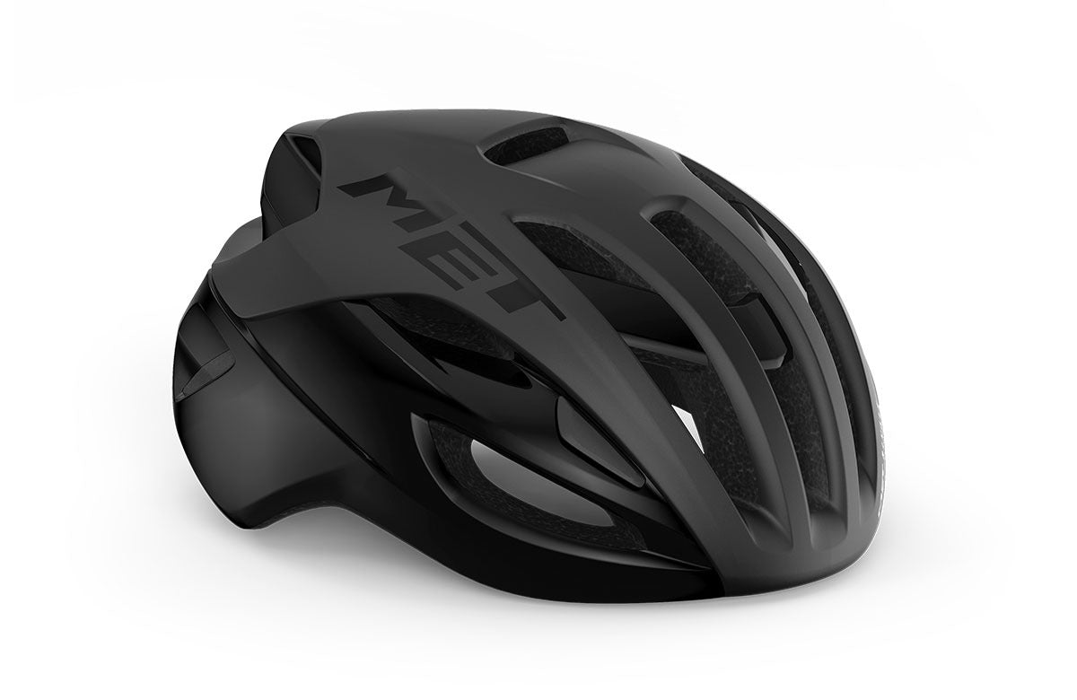 A picture of the Matt Black Met Rivale II MIPS Road Helmet