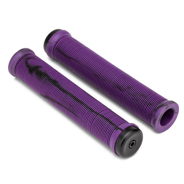 A picture of the purple splash Mission Tactile Scooter/BMX Grips
