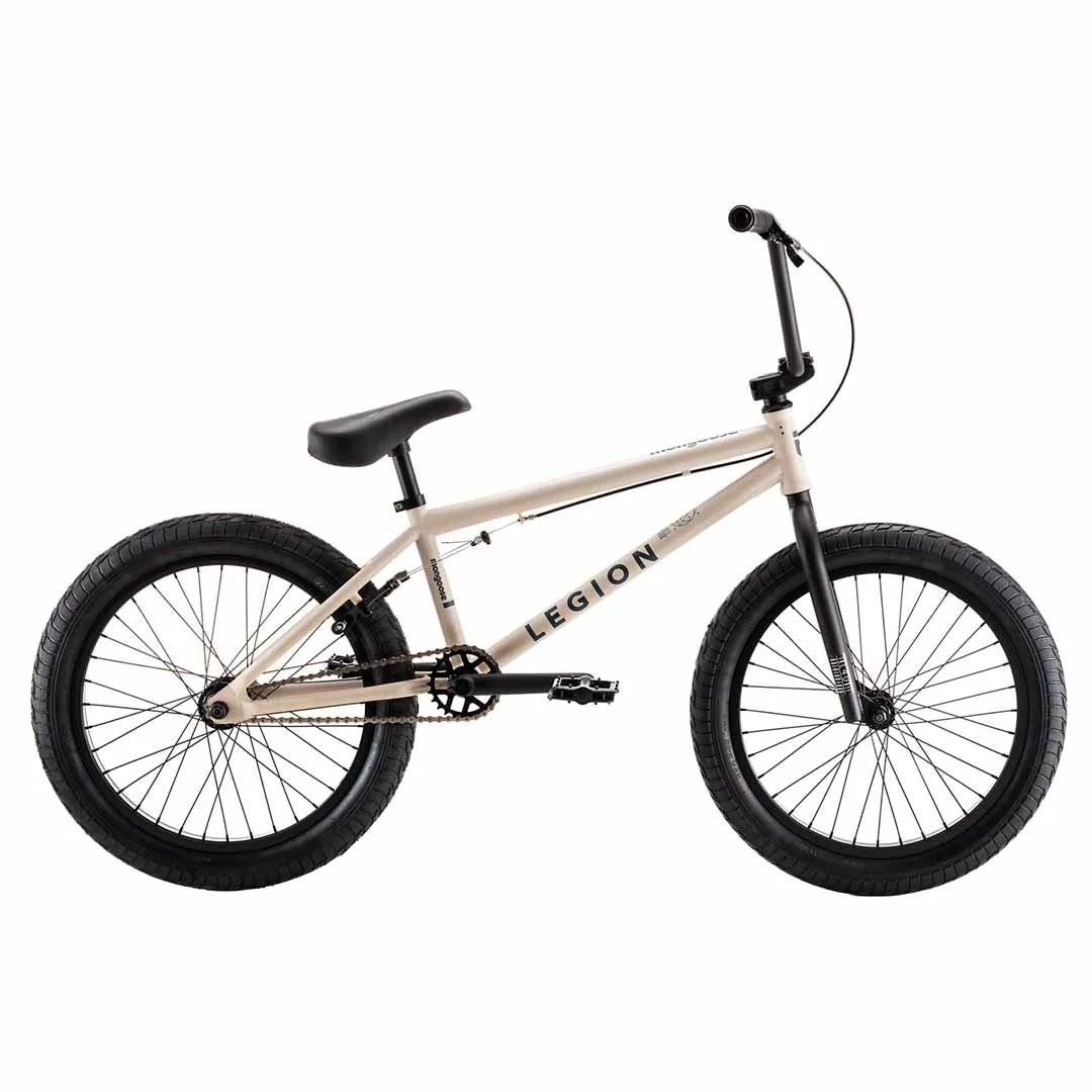 Tan Mongoose Legion BMX Bike on a white background