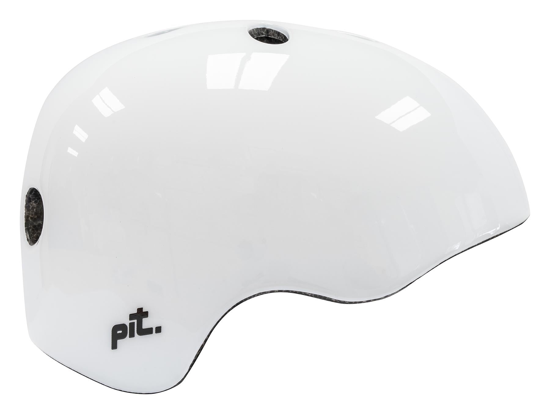White Skate Helmet against a white background