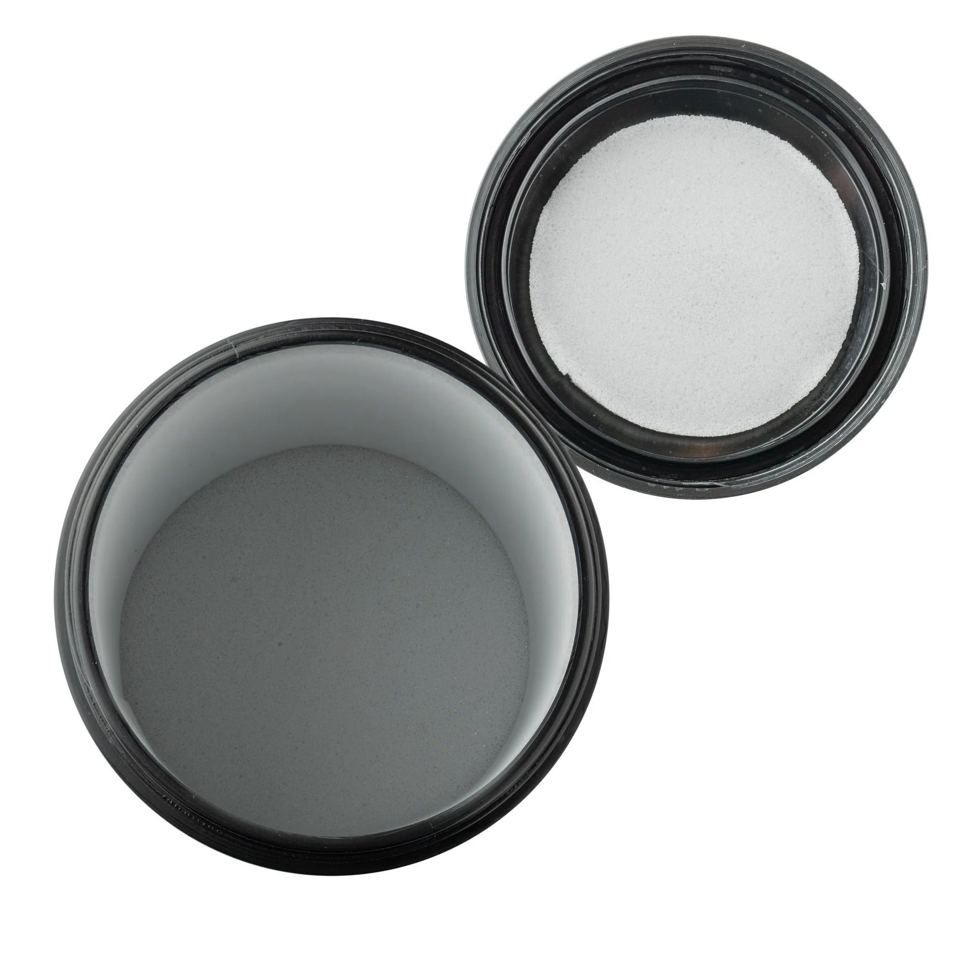 The top of a bicycle tool storage bottle and lid on a white background