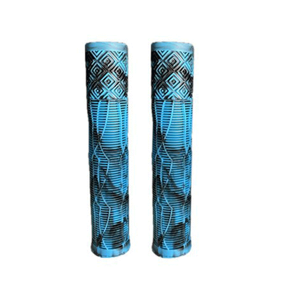 A picture of blue black Scooter Grips