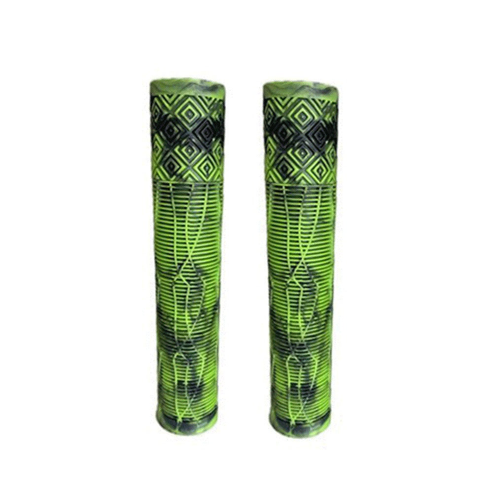 A picture of lime black Scooter Grips
