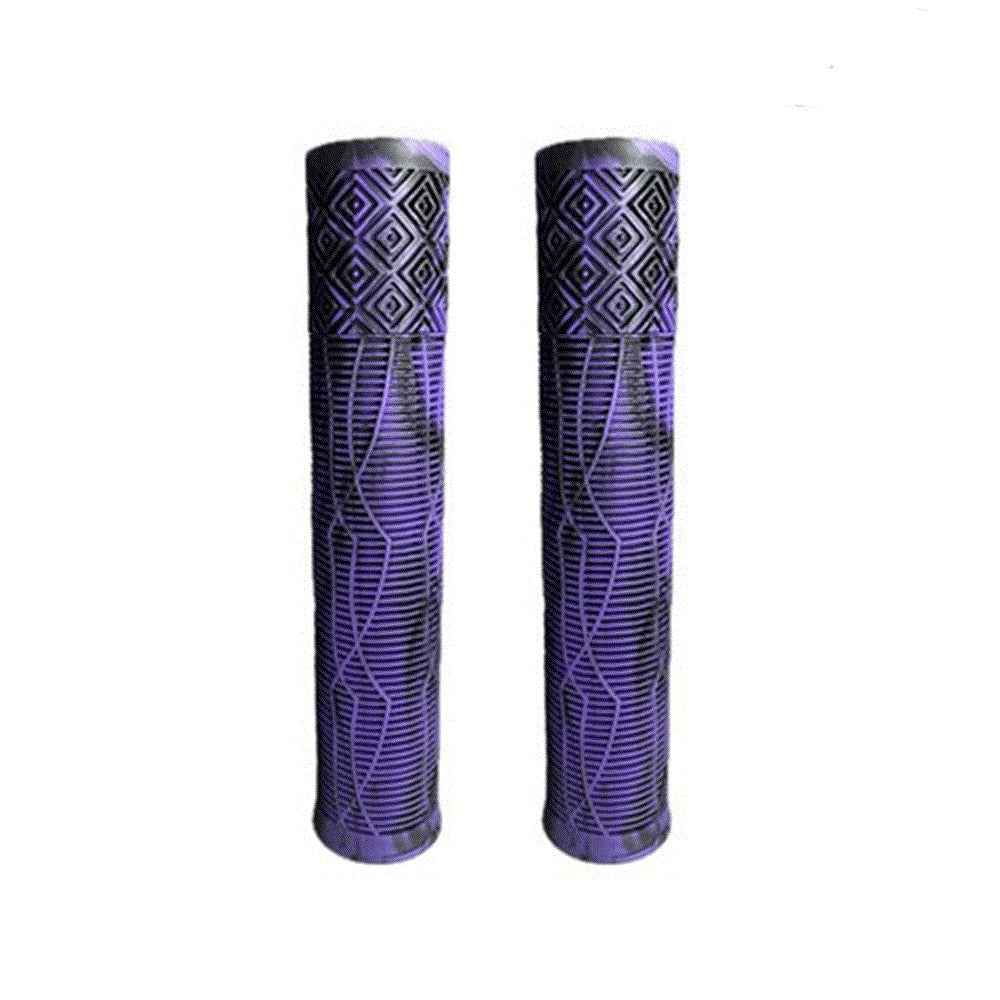 A picture of purple black Scooter Grips