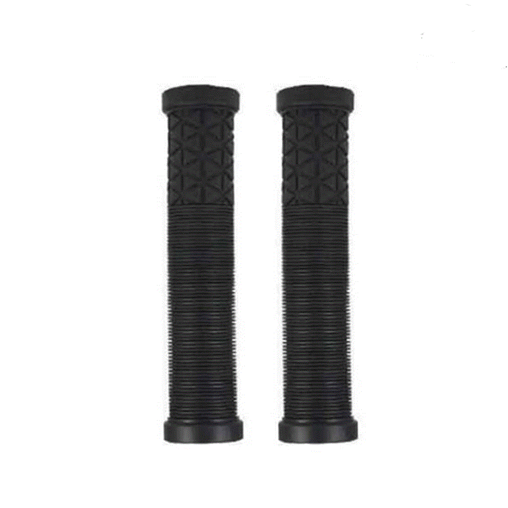 Black Scooter Grips on a white background
