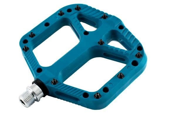 A picture of the teal Ryfe Sasquatch MTB Pedal