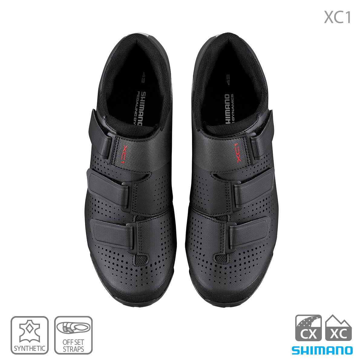 A picture of a pair of Shimano SH-XC100 Shoes
