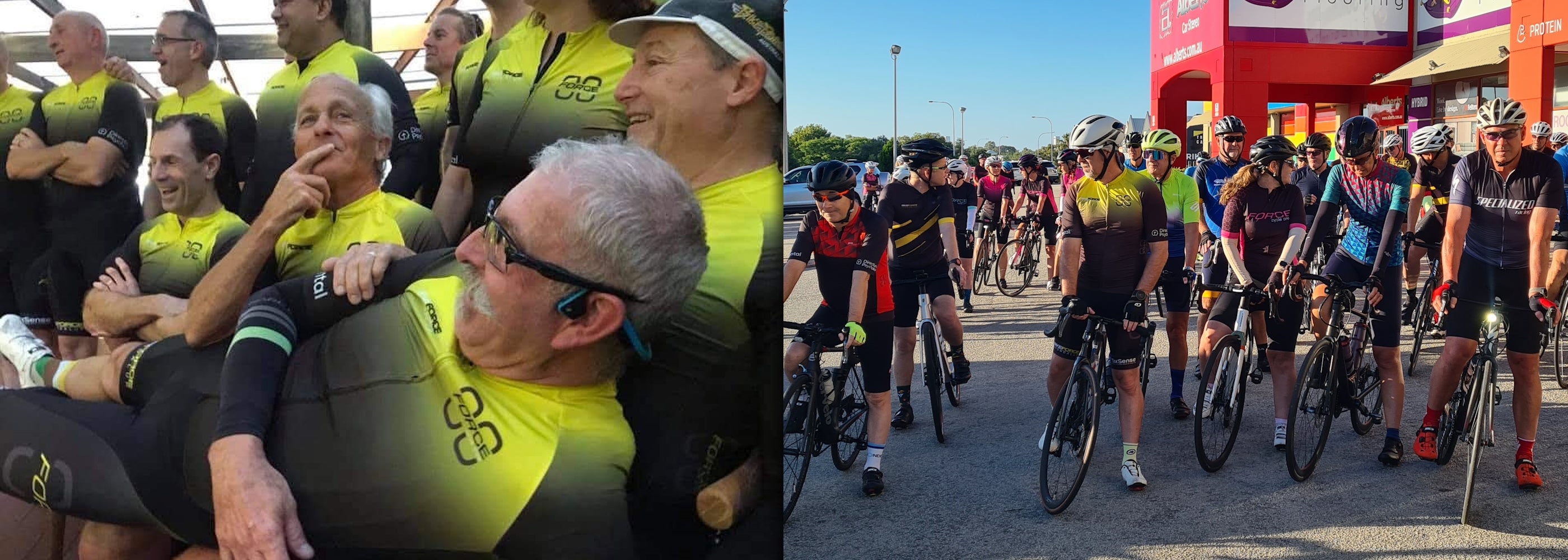 Collage of the Saturday Morning Rides