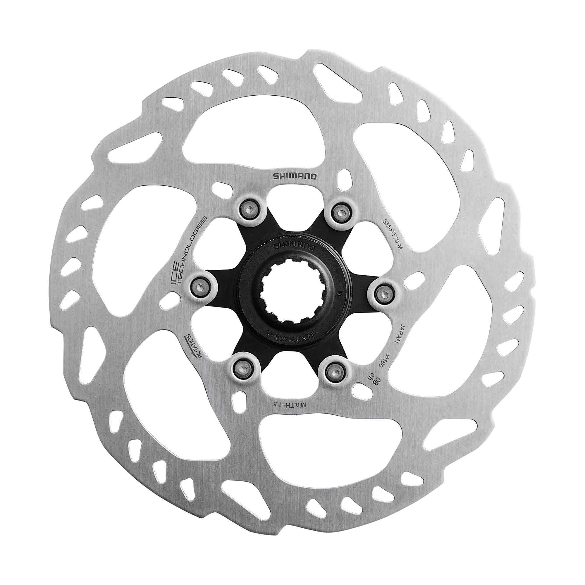 Shimano 105 Di2 Disc Rotor against a white background
