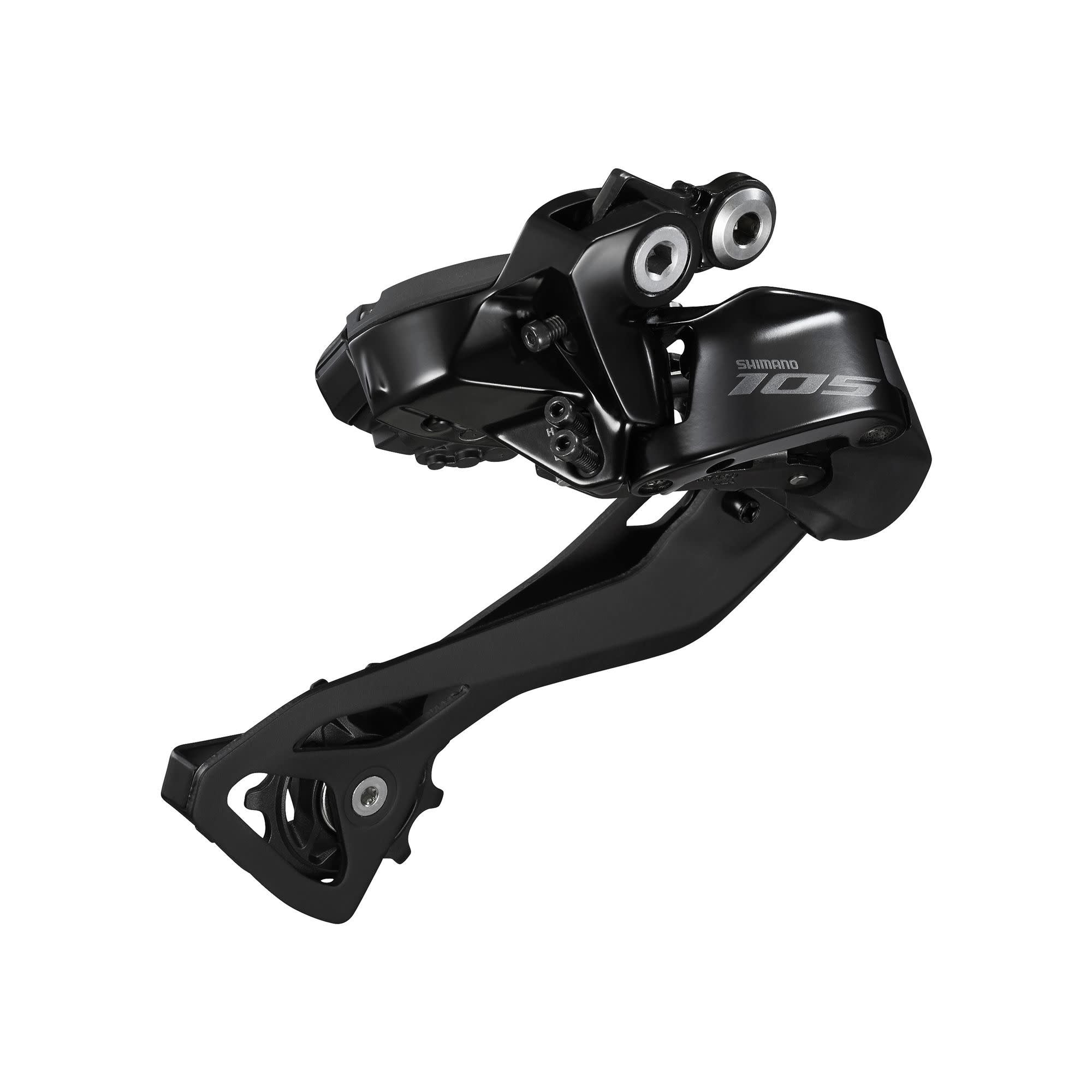 Shimano 105 Di2 Rear Derailler against a white background