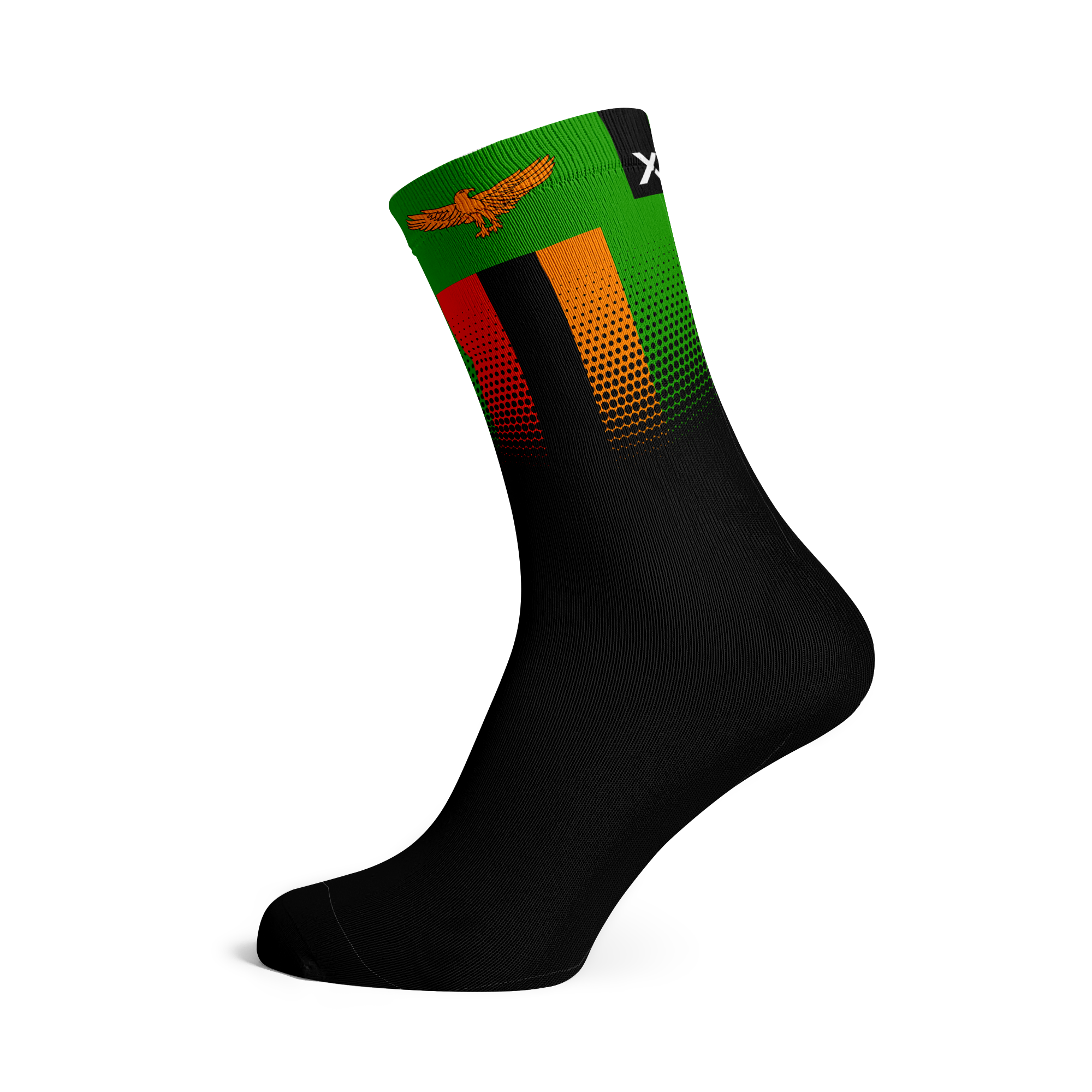 A picture of the Sox Zambia Flag Sock