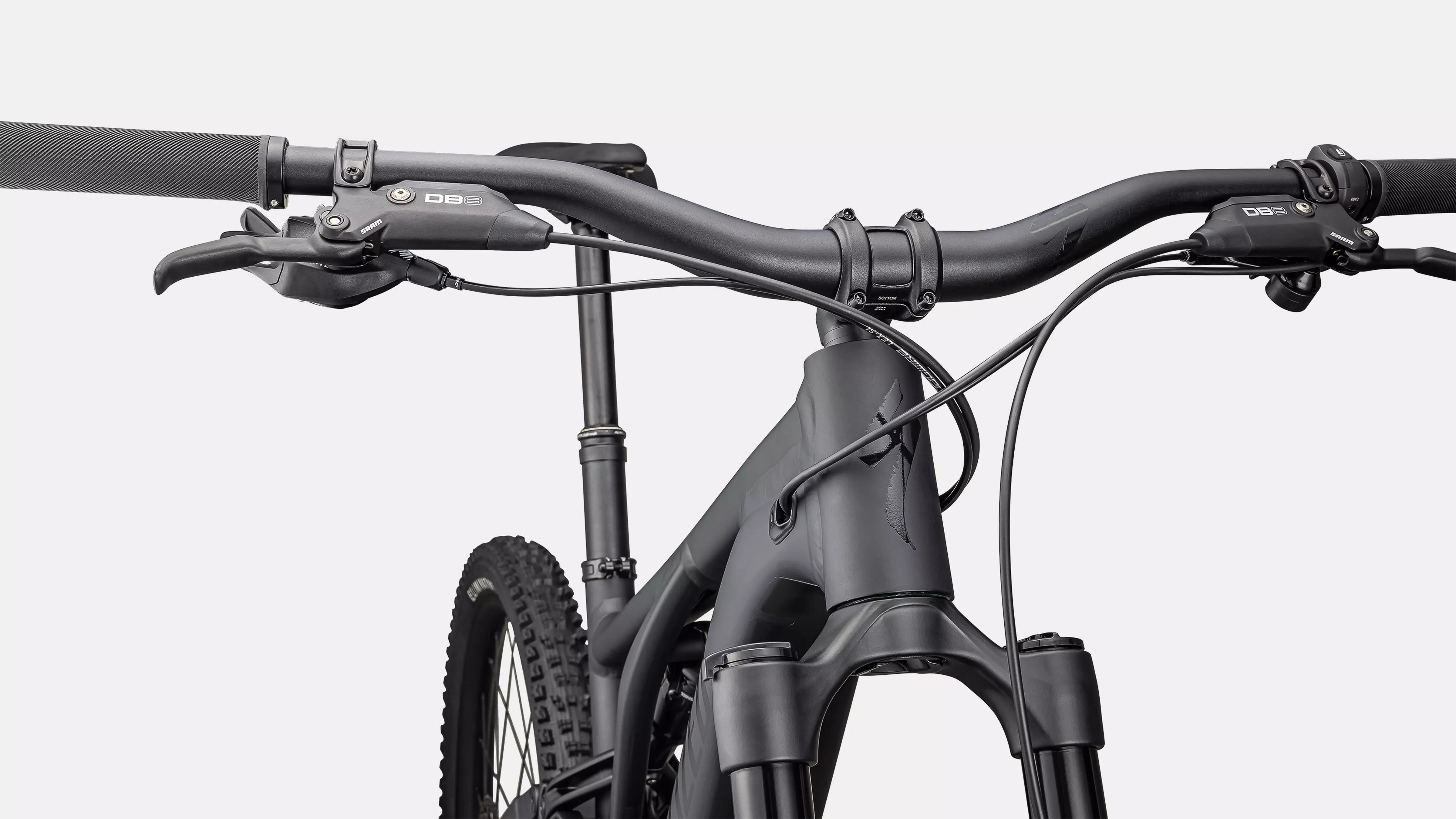 A front picture of the Specialized Turbo Levo Alloy G3 E-Mountain Bike