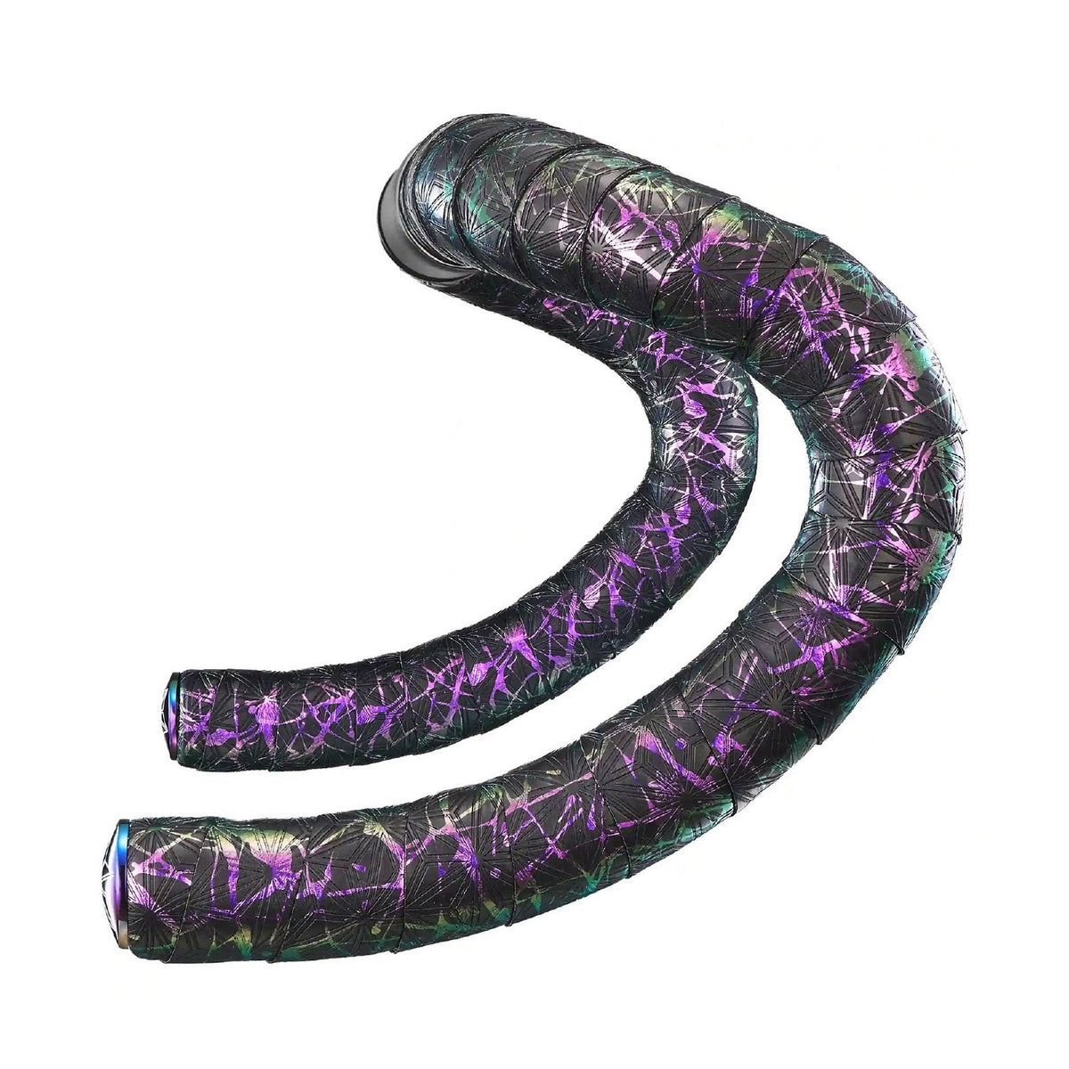 Oil Slick Splattered Bicycle Handlebar Tape on a white background