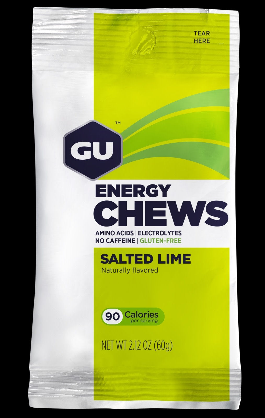 A picture of the salted lime Gu Energy Chews 60g