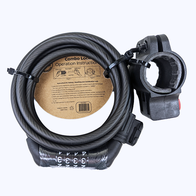 Combo Bicycle Lock 8mm x 180cm