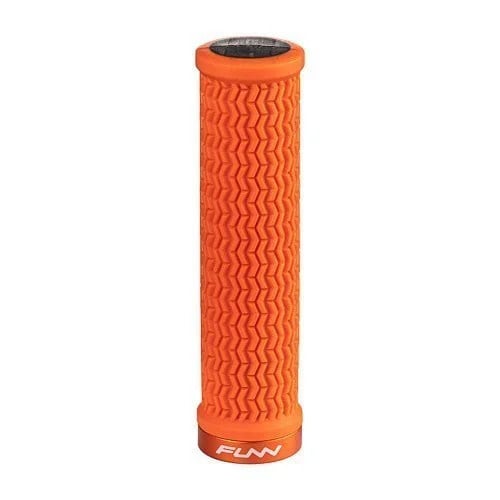 A picture of the orange Funn Holeshot MTB Lockon Grips