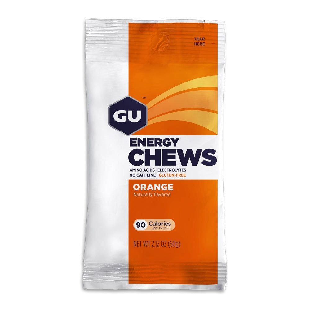 A picture of the orange Gu Energy Chews 60g