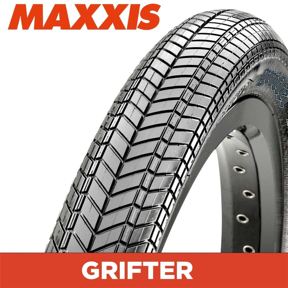 Maxxis Grifter tyre with tread pattern on a white background